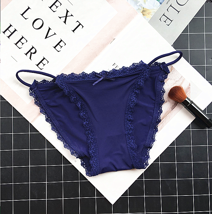 Full Coverage Briefs with Hip Band Strings-Dark Blue-Theone Apparel