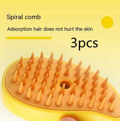 3 In 1 Electric Steam Brush For Grooming And Massage