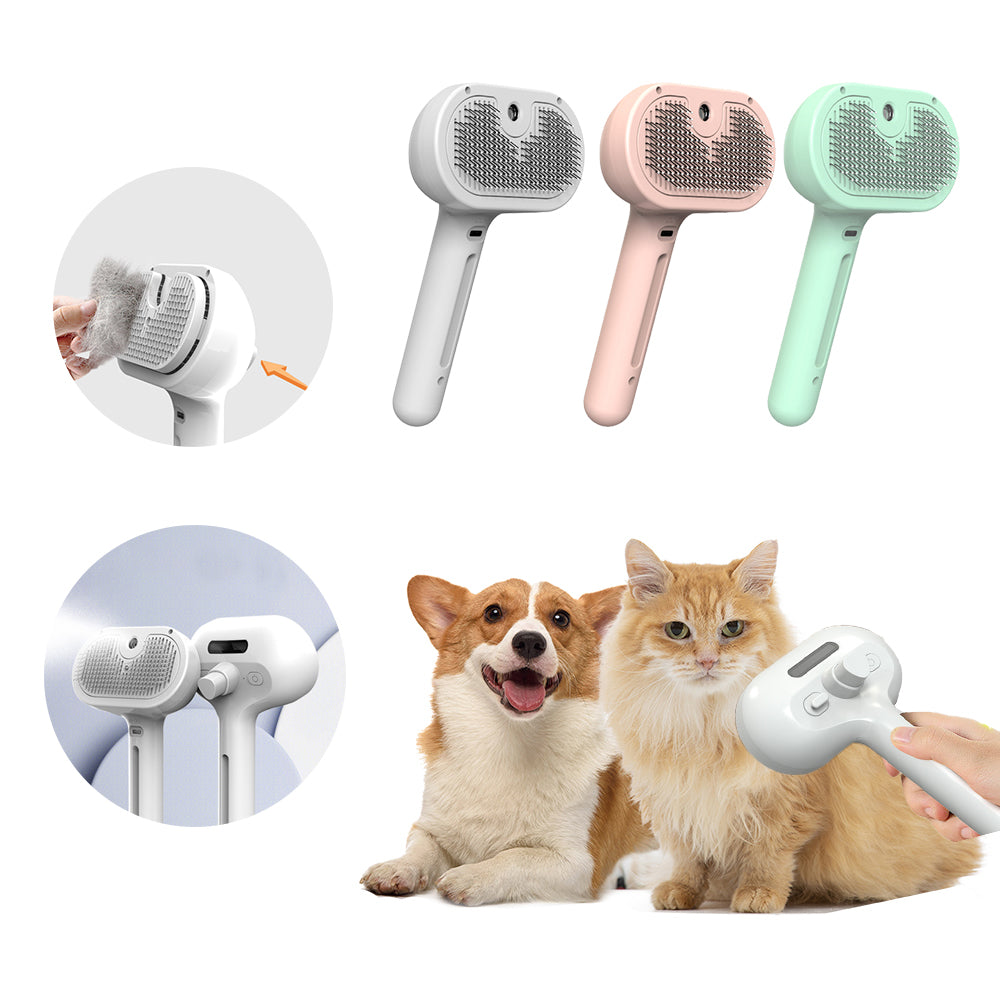 Self Cleaning Pet Comb With Built In Mist Humidifier