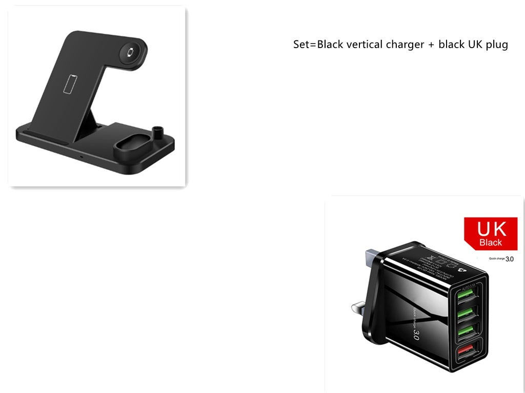 Foldable 4?in?1 Wireless Charging Dock For Phone Watch Earbuds Pencil