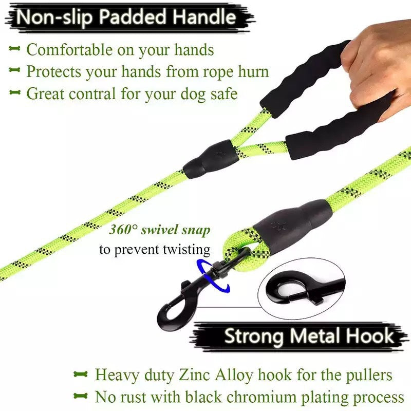 Luminous Dog Leash Chain For Small And Medium Breeds