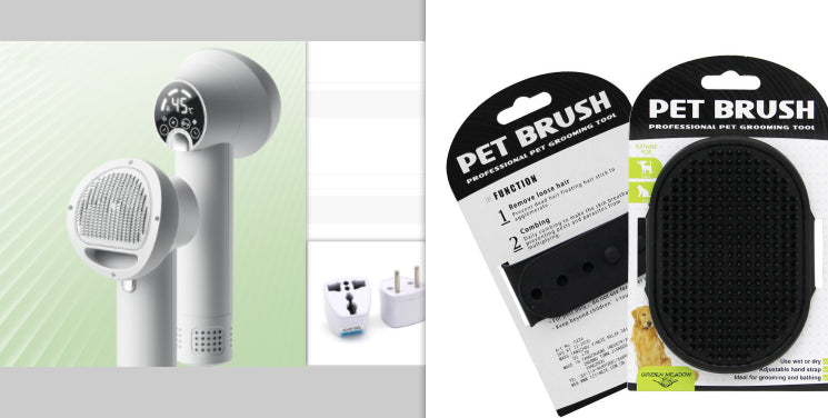 Smart Silent Pet Hair Dryer With Grooming Comb