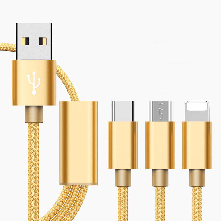 1.2m Three?In?One Charging Cable With Universal Multi?Device Support