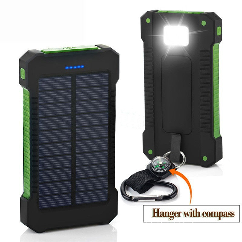 Ultra?Thin Solar Power Bank With Camping Light And Multi?Function Design