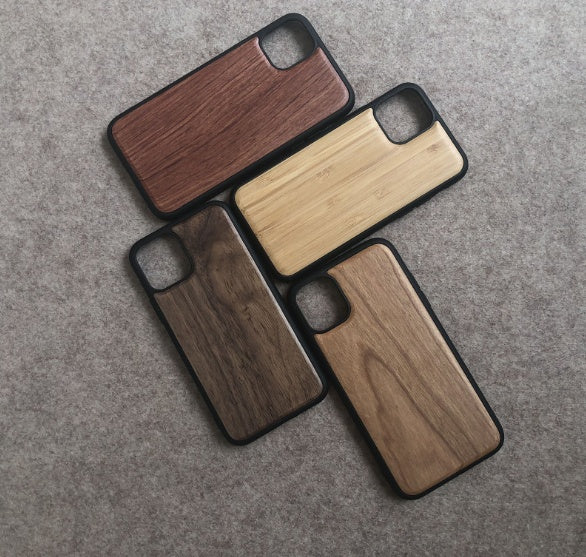Natural Wood Protective Phone Case With Sleek Minimalist Design