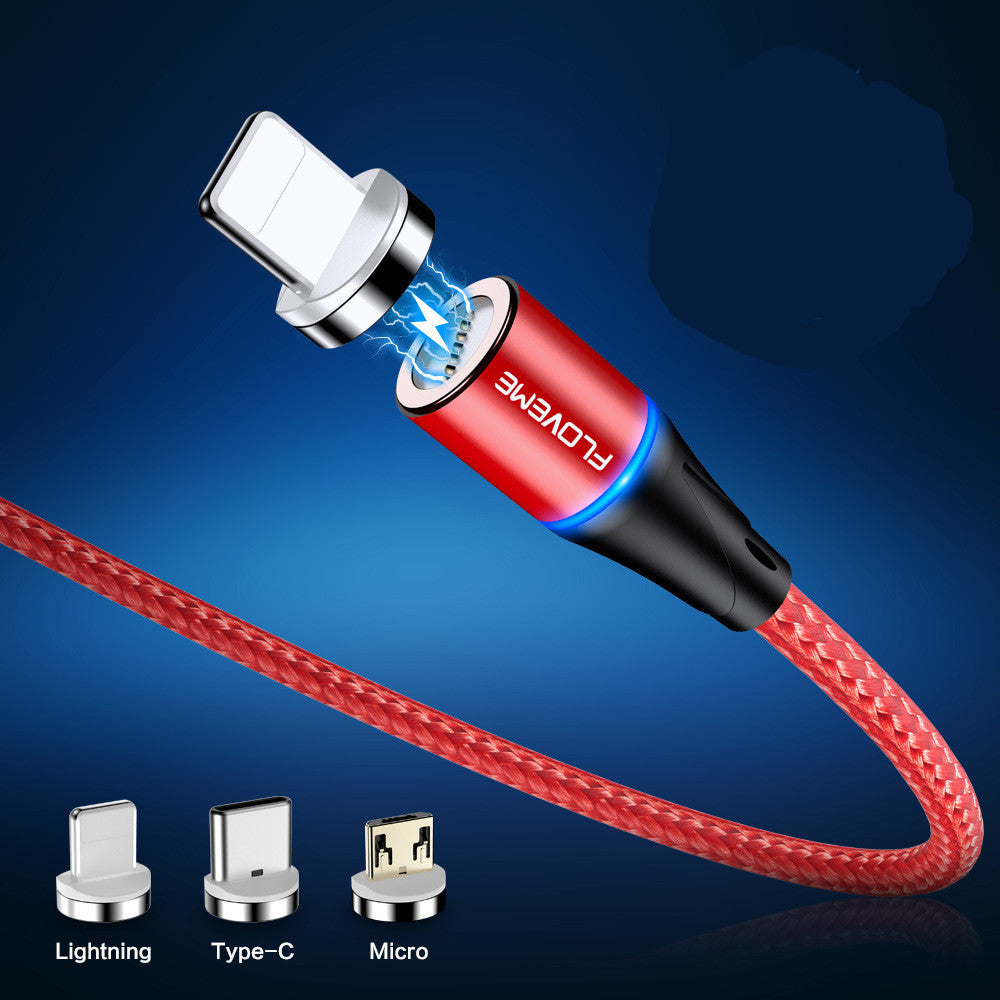 Magnetic Fast Charging Cable With LED Indicator For Multiple Devices