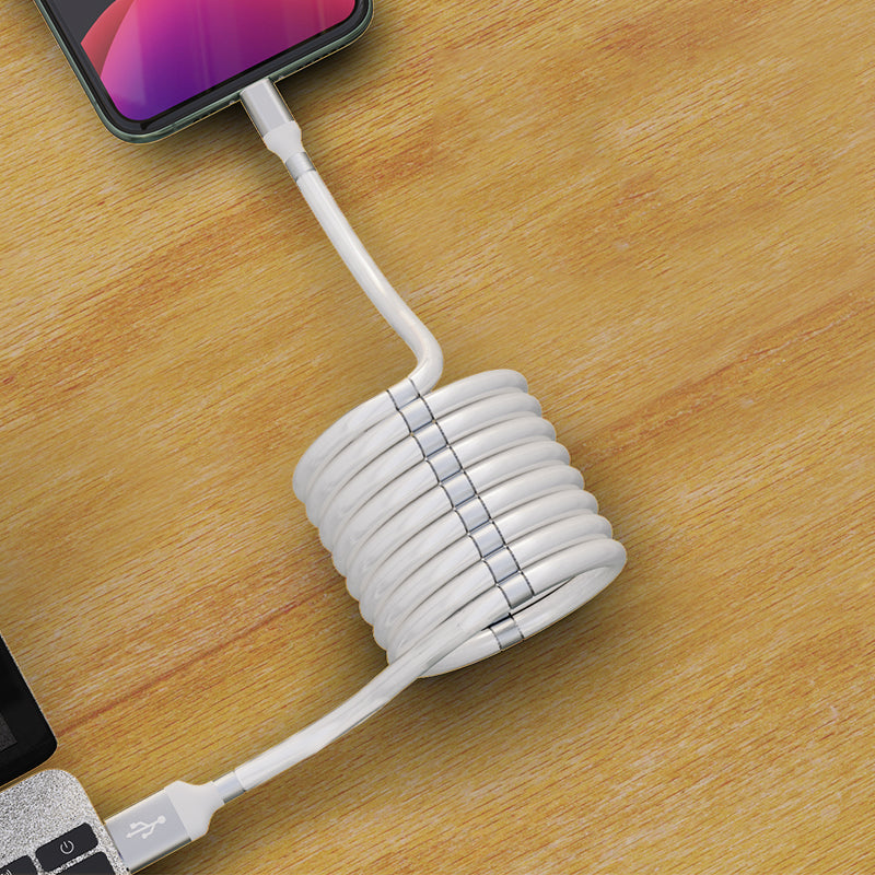 Magnetic Fast?Charging Data Cable With Multiple Connector Options