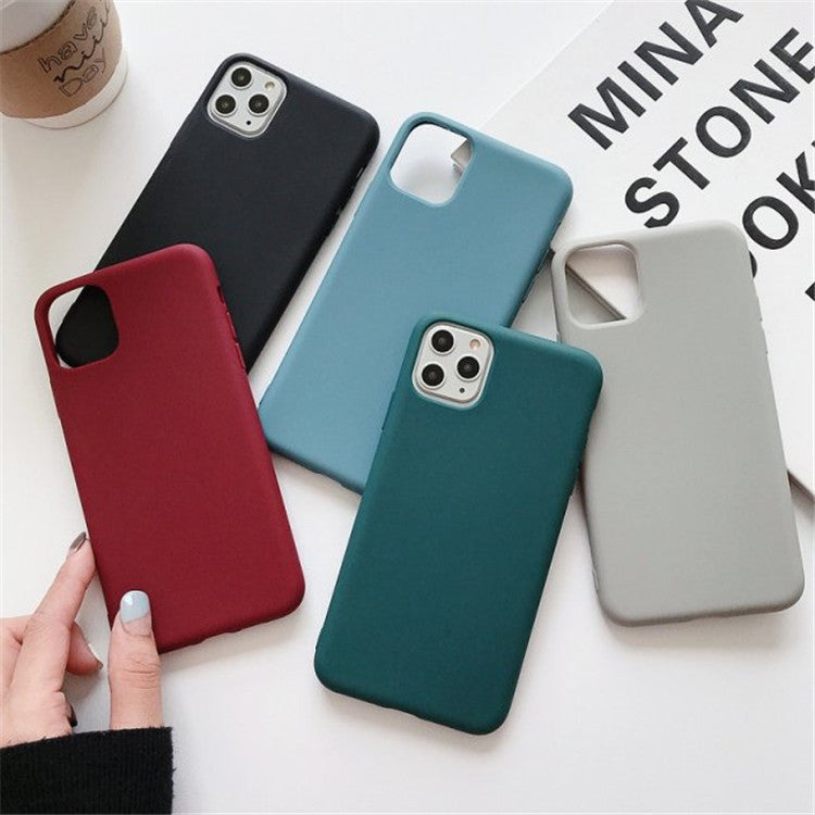 Frosted Soft TPU Simple Protective Case For iPhone Models