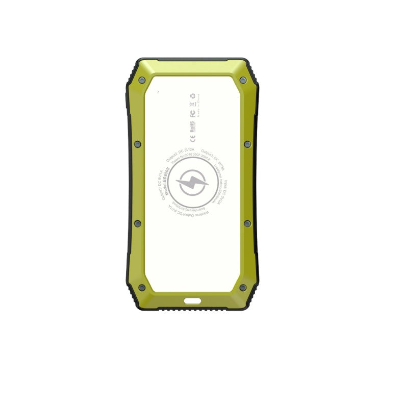 Wireless Solar Power Bank With Triple USB Output And LED Torch