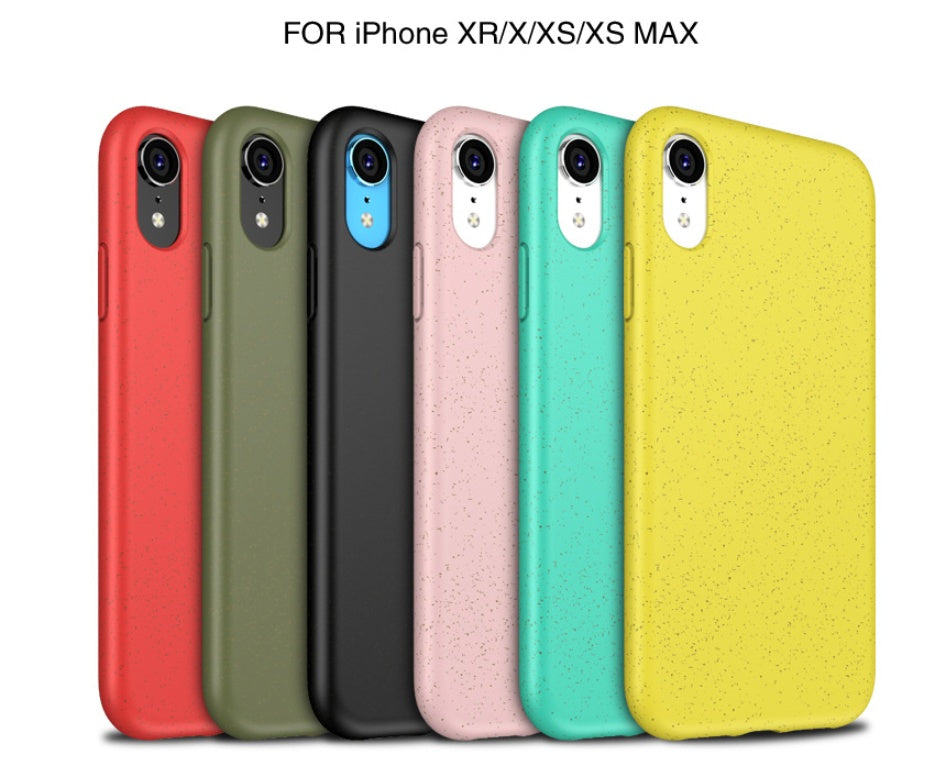 Anti?Drop Soft TPU Wheat Fiber Protective Phone Case For iPhone