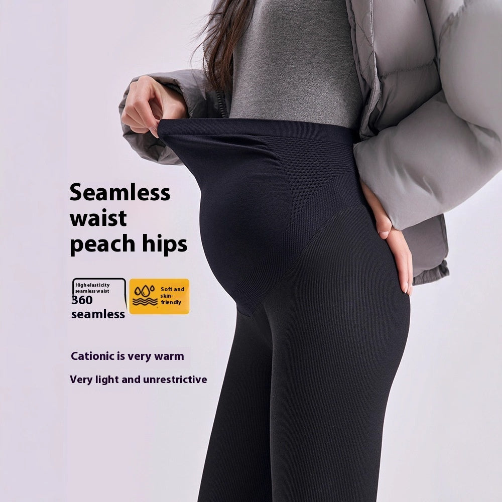 High Elastic Maternity Leggings Cotton Blend For Comfort