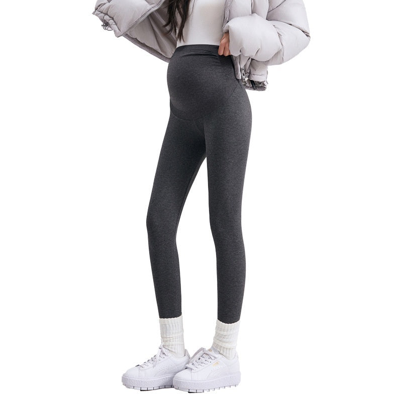 High Elastic Maternity Leggings Cotton Blend For Comfort