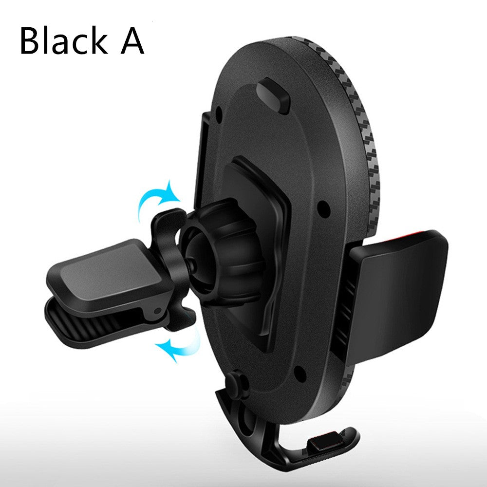 Wireless Fast?Charging Car Phone Holder With Auto?Clamp And Multiple Mounts