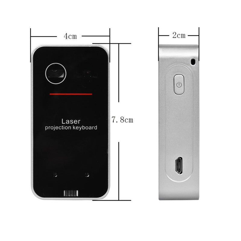 Bluetooth Virtual Laser Projection Keyboard With Mouse Function And Power Bank