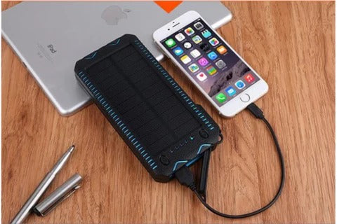 Rugged Waterproof Solar?Ready Power Bank With Dual Flashlights