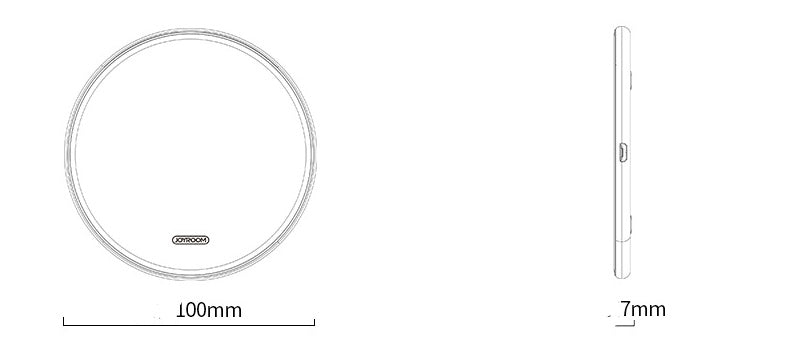 15W Wireless Fast Charger With USB Cable and Instructions