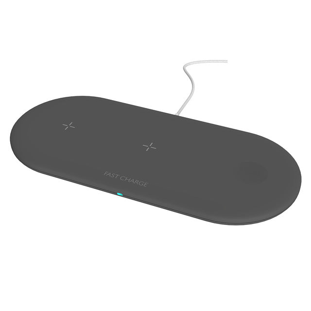 Three?In?One Desktop Wireless Charger For Phone Watch And Earbuds