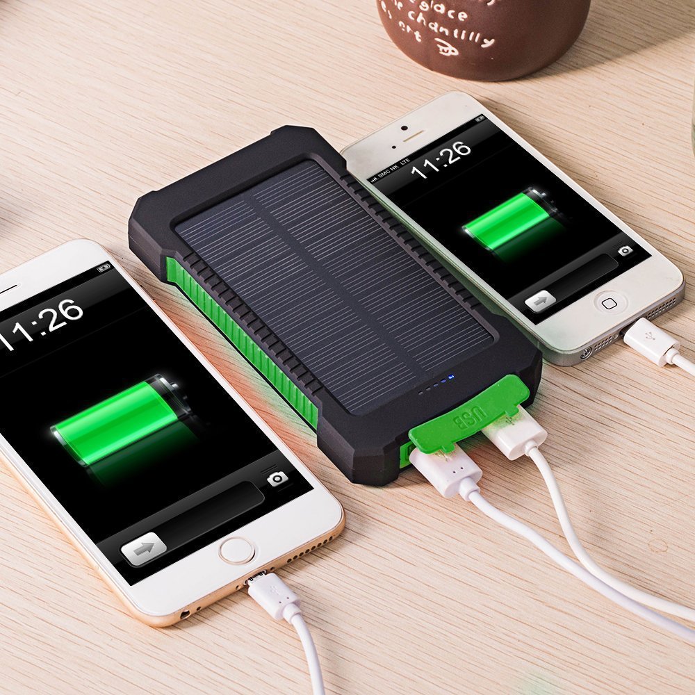 Ultra?Thin Solar Power Bank With Camping Light And Multi?Function Design