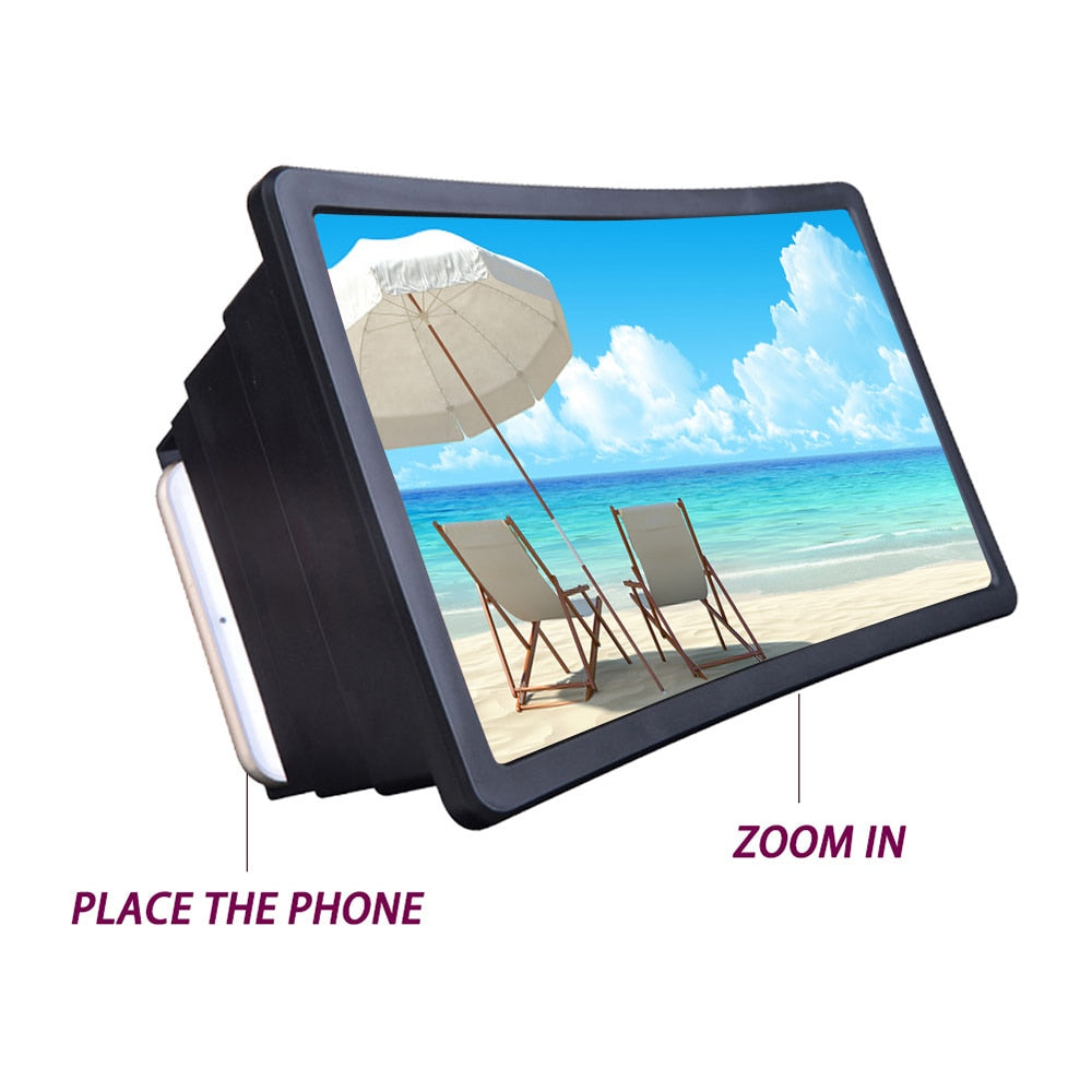 F2 Mobile Phone Screen Magnifier With Foldable ABS Frame And Lens