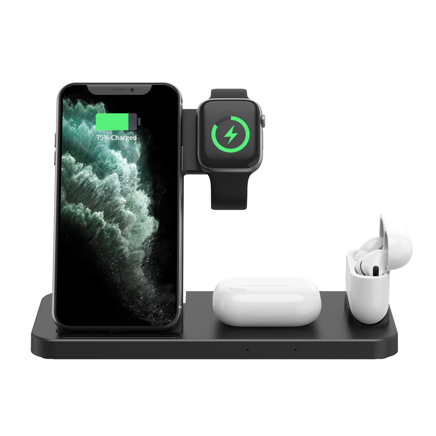 Three?in?One Type?C Wireless Charger For Phones and Smartwatches