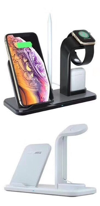 Multi?Device Wireless Charging Bracket With USB Output and Indicator Light