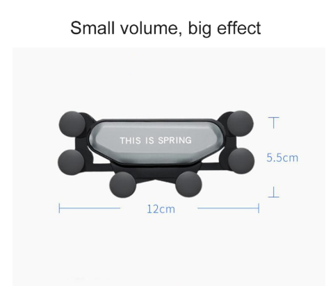 Universal Air?Vent Car Phone Holder With Secure Spring?Loaded Grip