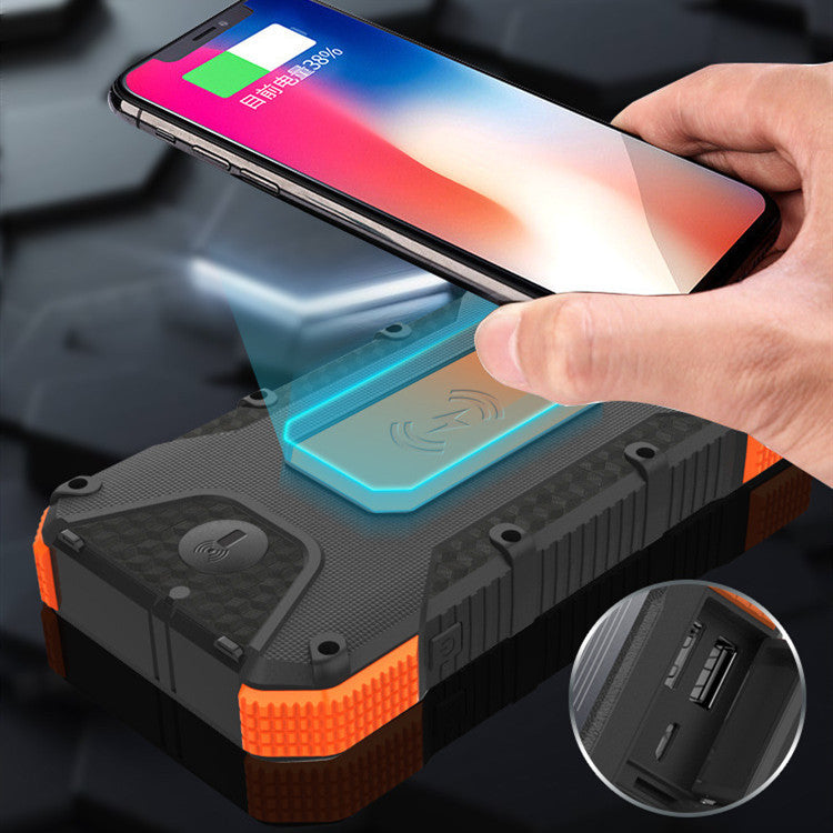 Solar Fast?Charging Compass Power Bank With Rugged Outdoor Design