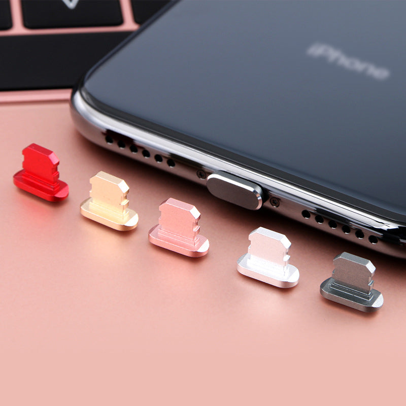 Aluminum Alloy Charging Port Dust Plug For Smartphones