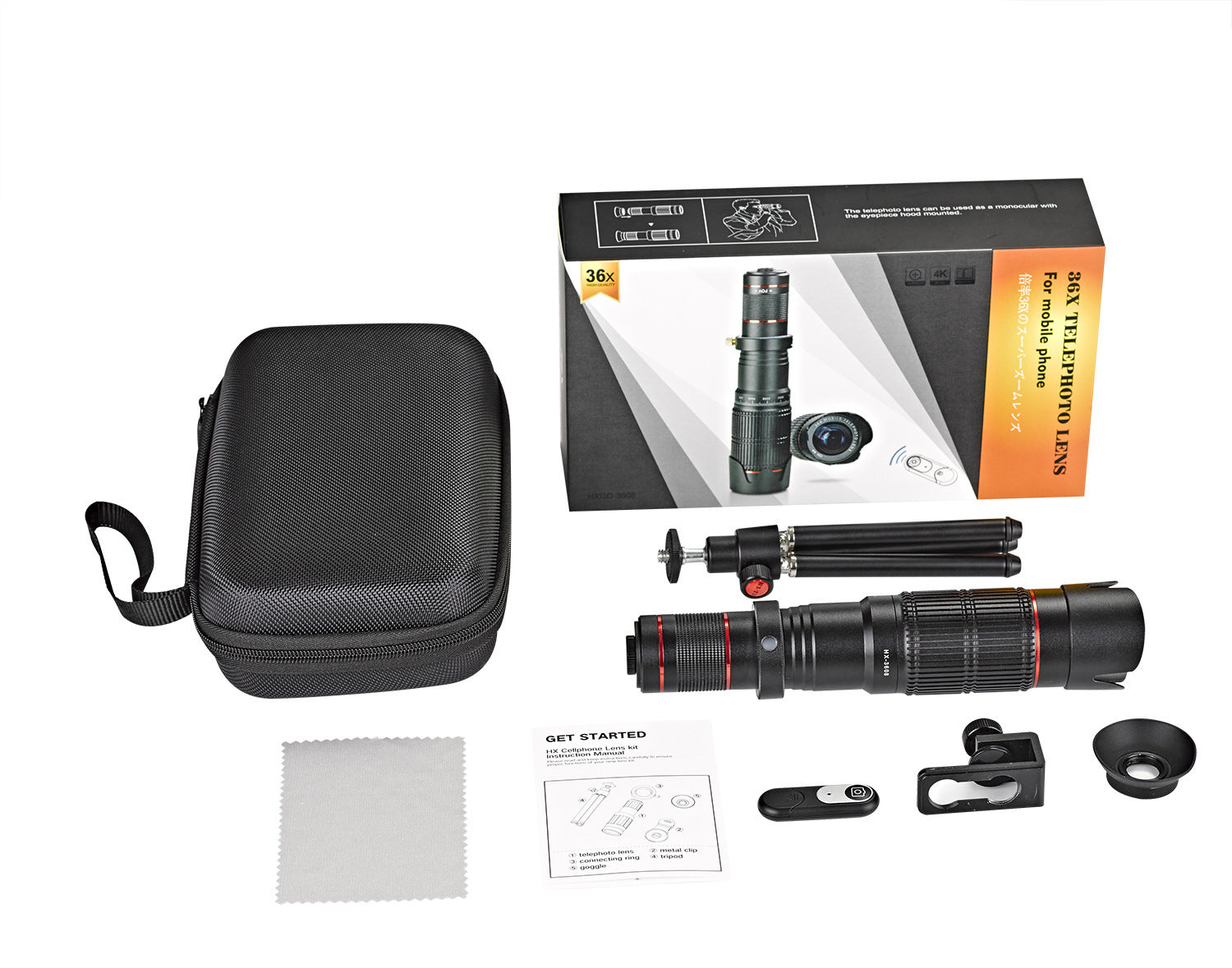 36X Long?Range Mobile Phone Telescope With Universal Compatibility