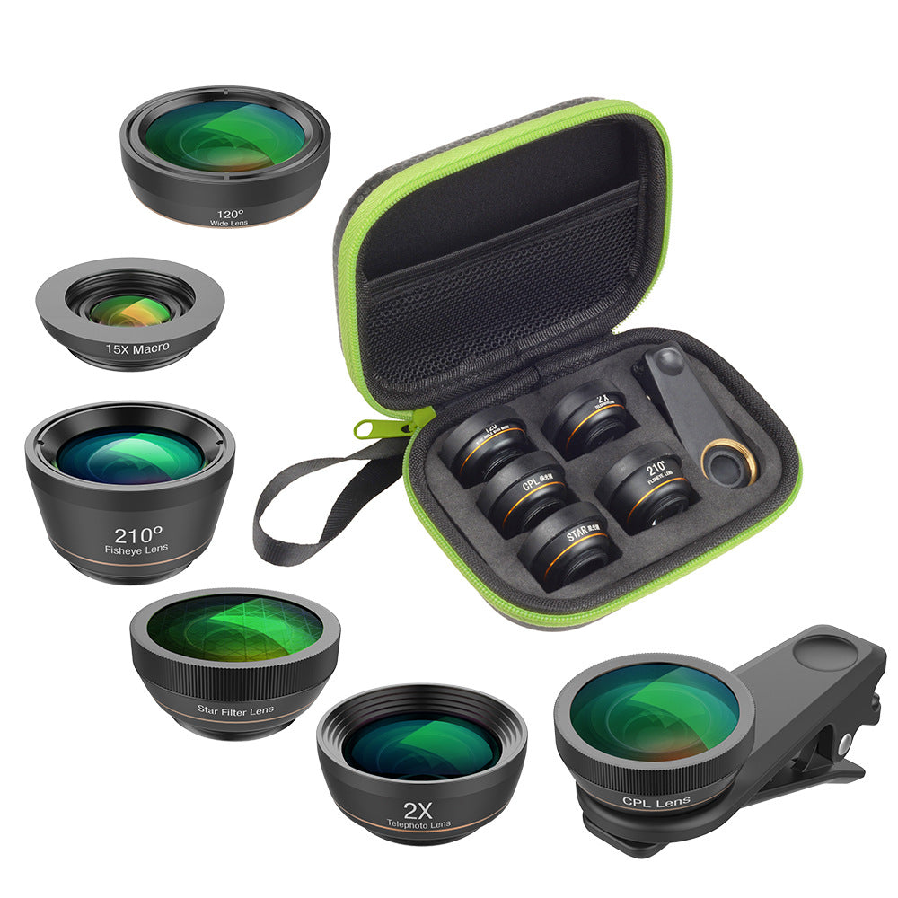 6?In?1 Universal Mobile Lens Kit With Fisheye Wide Macro CPL