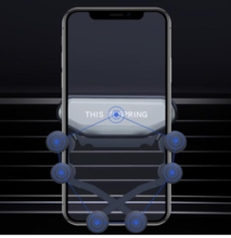 Universal Air?Vent Car Phone Holder With Secure Spring?Loaded Grip