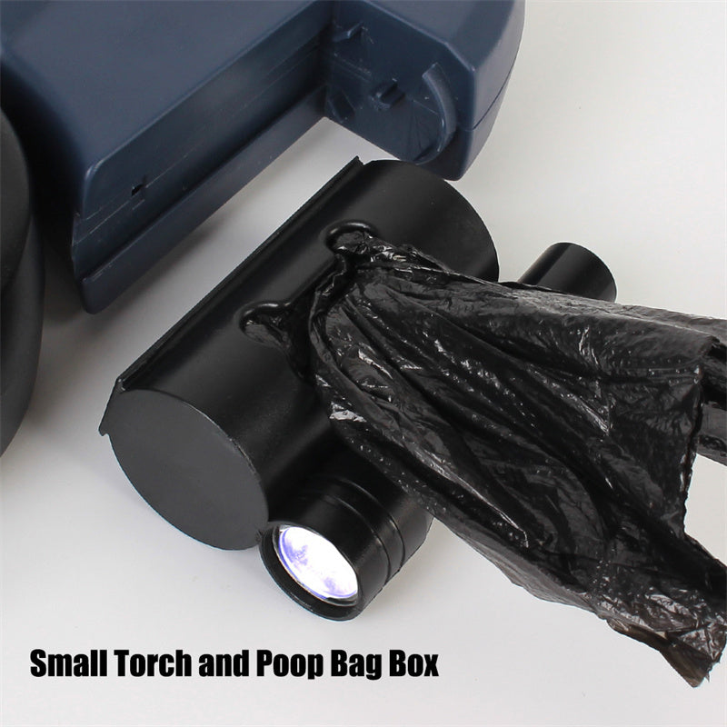 Retractable Reflective Dual Dog Leash With LED Lights