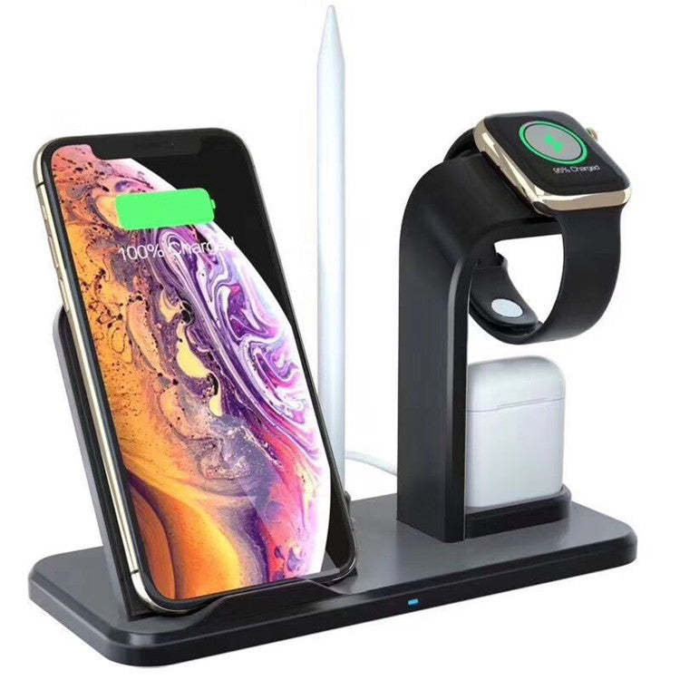 Multi?Device Wireless Charging Bracket With USB Output and Indicator Light