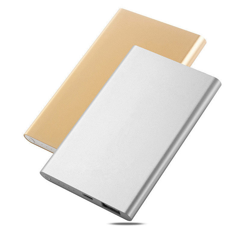Ultra?Thin 4500mAh Alloy Power Bank With Slim Lightweight Design