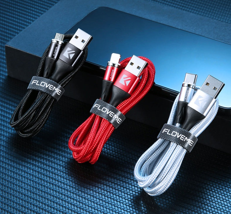 Magnetic Fast Charging Cable With LED Indicator For Multiple Devices
