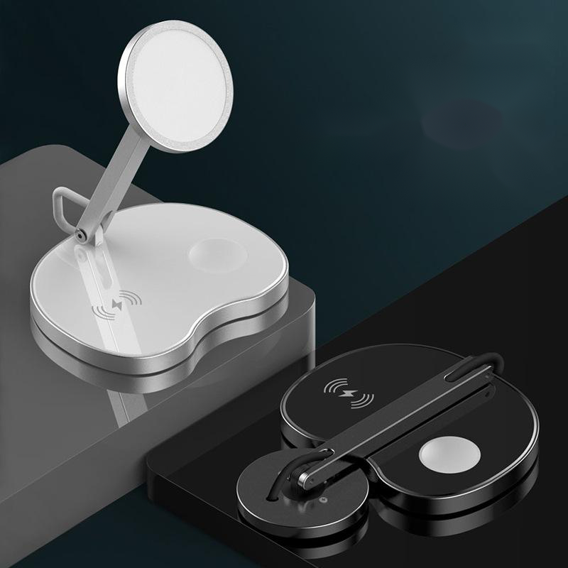 Three?In?One Wireless Charger For Phone, Watch, And Earbuds