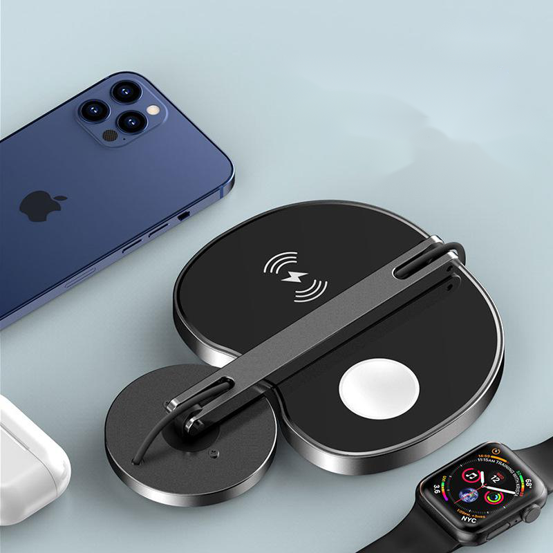Three?In?One Wireless Charger For Phone, Watch, And Earbuds