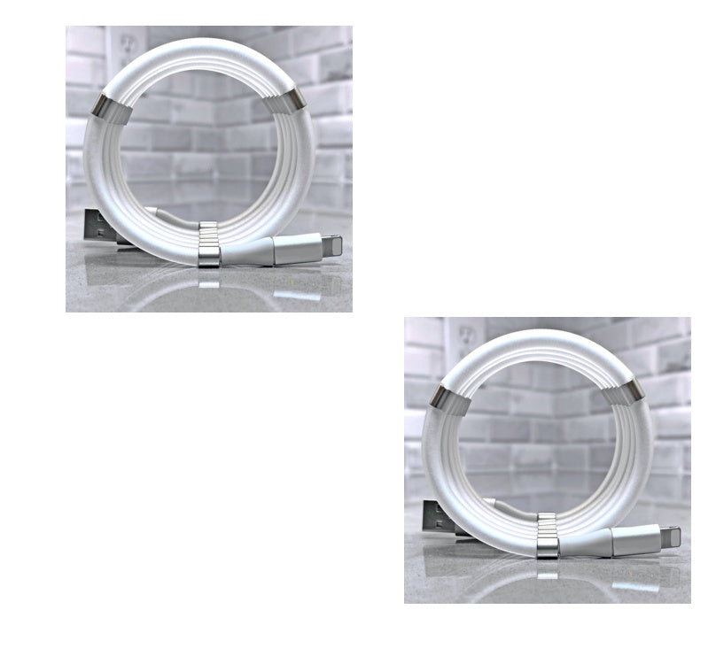 Magnetic Fast?Charging Data Cable With Multiple Connector Options