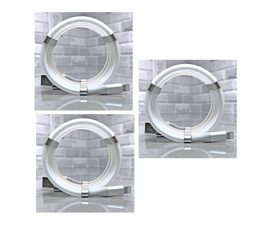 Magnetic Fast?Charging Data Cable With Multiple Connector Options