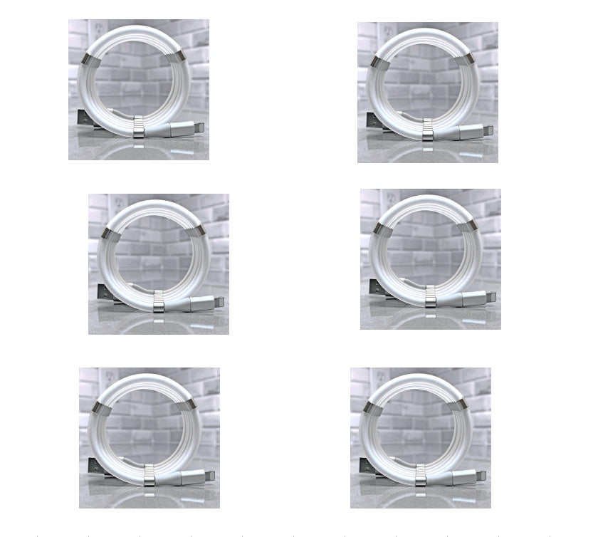 Magnetic Fast?Charging Data Cable With Multiple Connector Options