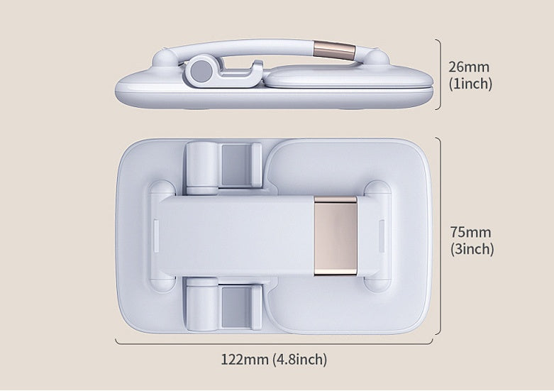 Adjustable Desktop Lazy Stand For Phones And Tablets With Metal Support