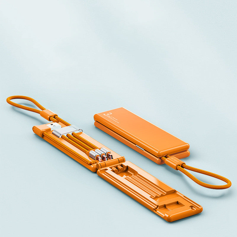 Portable Three In One Fast Charging Cable With Multi Device Support