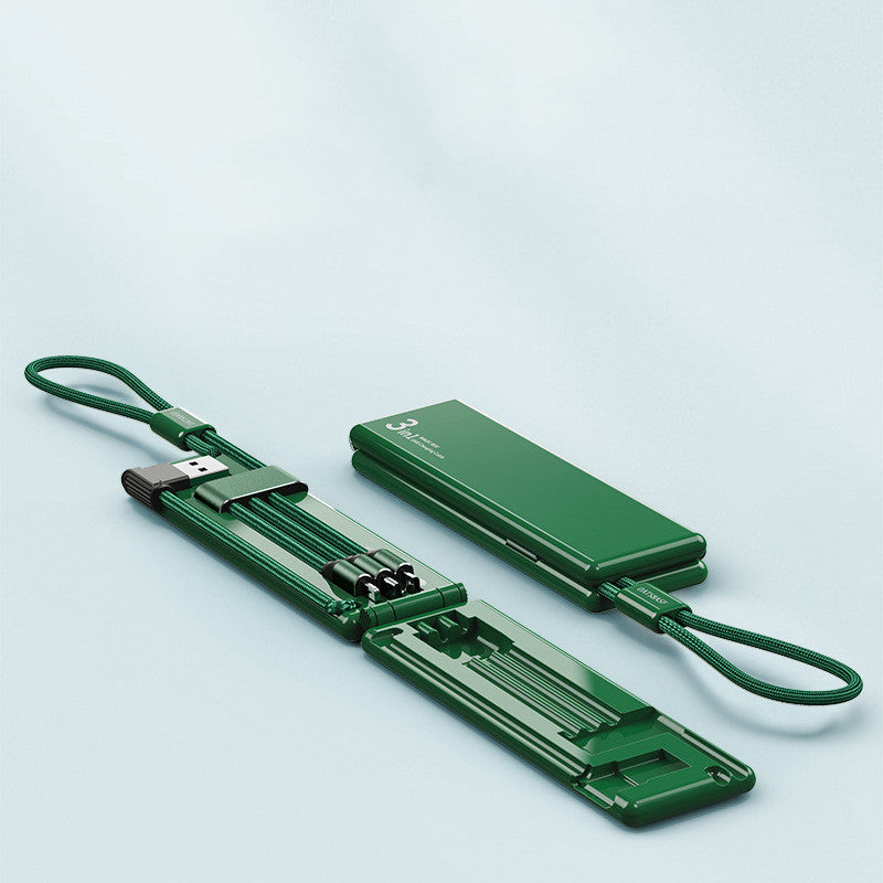 Portable Three In One Fast Charging Cable With Multi Device Support