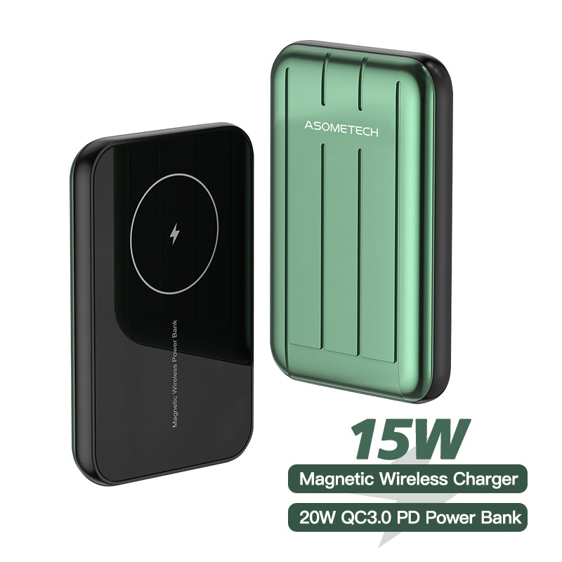 5000mAh Magnetic Wireless Power Bank With Two?Way Fast Charging