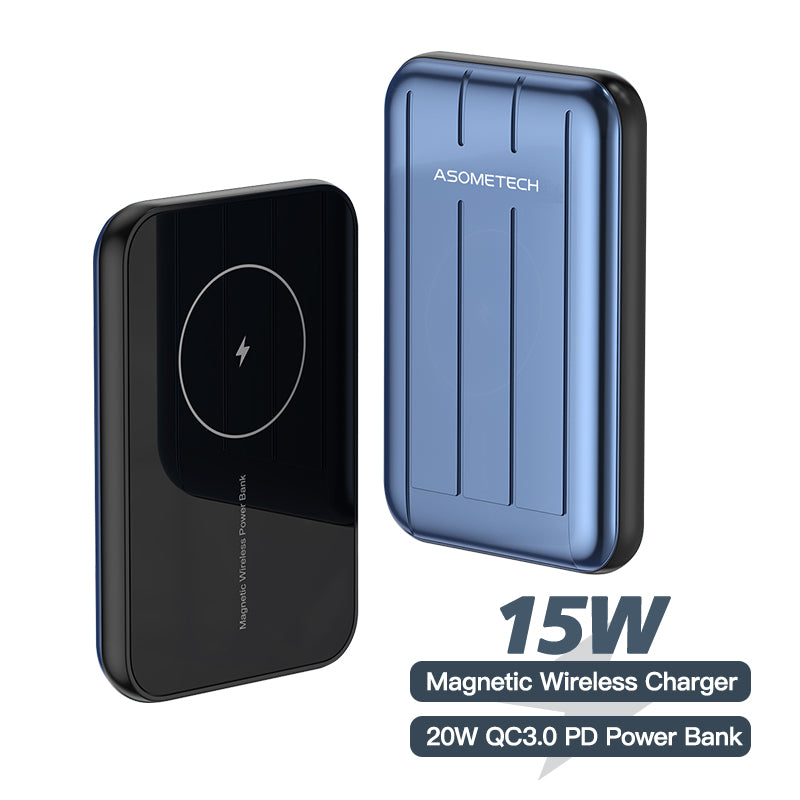 5000mAh Magnetic Wireless Power Bank With Two?Way Fast Charging
