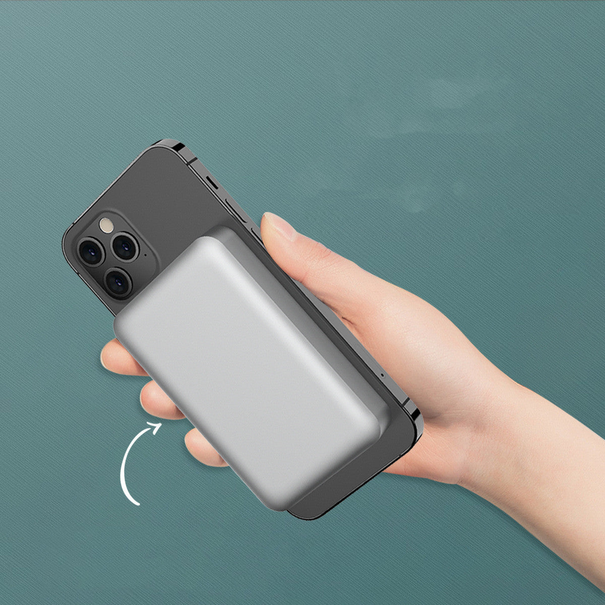 5000mAh Aluminum Magnetic Wireless Power Bank With 10W Fast Charging