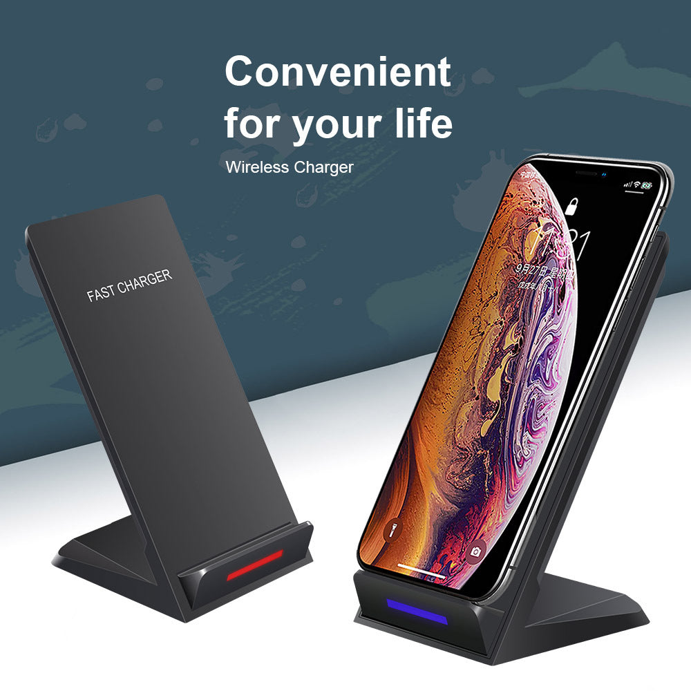 15W Vertical Qi Wireless Charging Stand With Type?C Input