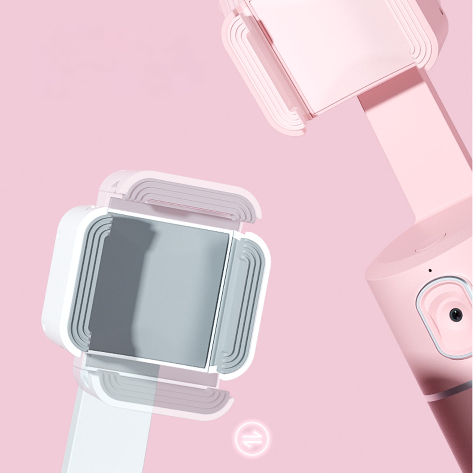 AI Face?Tracking 360° Rotating Phone Stand For Live Streaming