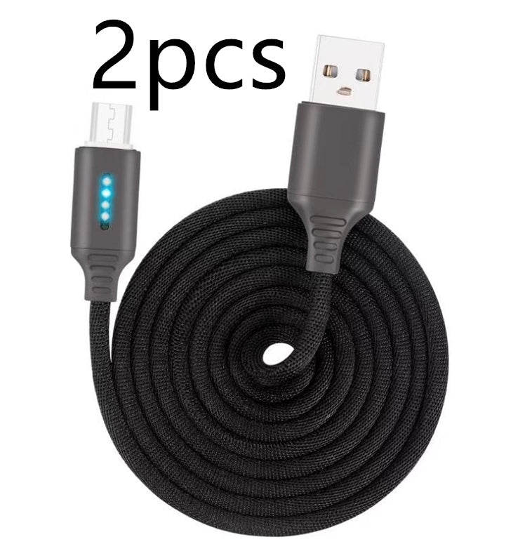 Durable Fabric Woven Fast Charging Cable With USB 2.0 Support
