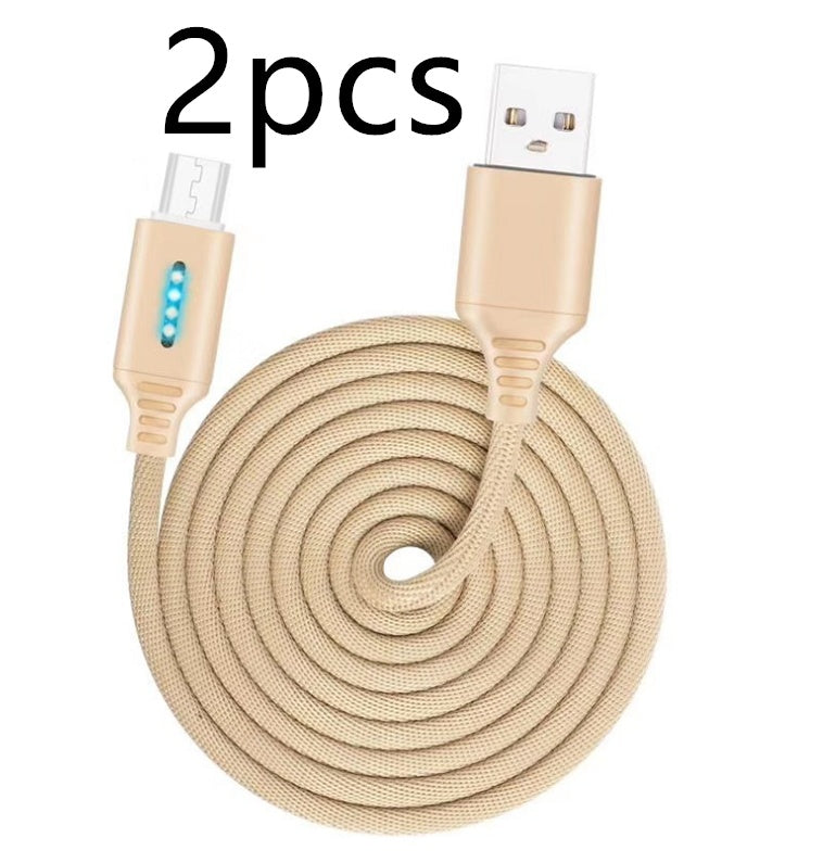 Durable Fabric Woven Fast Charging Cable With USB 2.0 Support